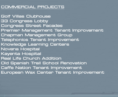 Commercial Project List