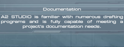 A2 Studio is familiar with numerous drafting programs and is fully capable of meeting a project’s documentation needs.